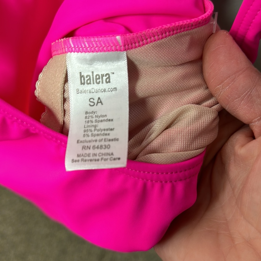 NEW hot pink tank leotard (AM, AL) - Picture 3 of 3
